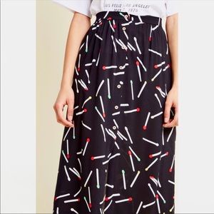 Modcloth Louche Matches « Start me up » A-Line Skirt